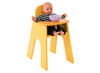 Speelmeubel - hoge poppenstoel met tablet - geel - 40 x 28 x 50 cm - per stuk
