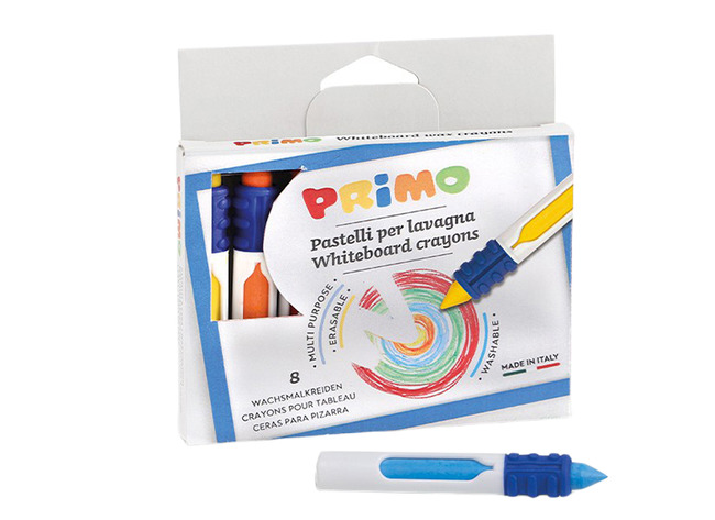 Krijt - Bordkrijt - Primo - Whiteboard - Waskrijt - Set Van 8