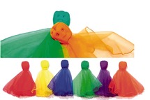 Spel - werpspel - Spordas Scarfballs - shuttle - gooipluimpjes - bewegen - set van 6 assorti