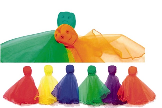 Spel - Werpspel - Spordas Scarfballs - Shuttle - Gooipluimpjes - Bewegen - Set Van 6 Assorti