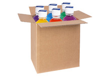 Lijm - slijm - 6 transparant kleuren - set van 6 x 240ml