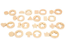 Open-ended-play - tickit - inside outside houten vormen - set van 14