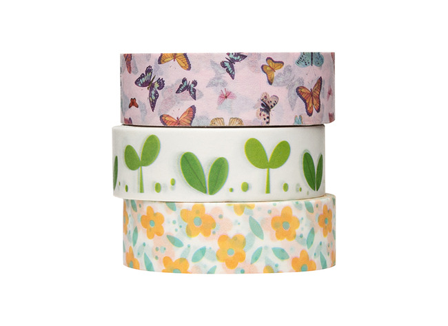 Kleefband - Washi Tape - Lente - Set Van 3