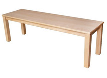 Zitbank - Houten Poten - zithoogte 42 cm - beuk - per stuk