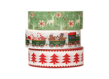 Masking tape - kerst - set van 3 rollen