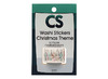Stickers - washi stickers - kerst - per stuk