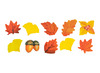 Stickers - washi stickers - herfst - per stuk