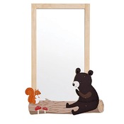 SPIEGEL - HOUT -BEER - PER STUK