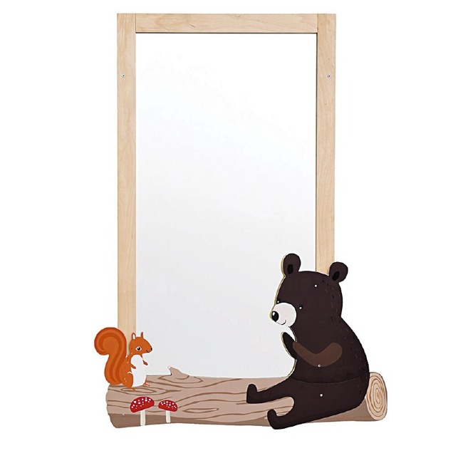 Spiegel - Hout -beer - Per Stuk