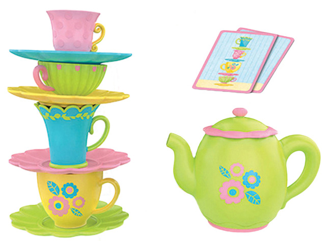 Spel - Stapelspel - Educational Insights Teacup Pileup! Relay Game - Theekransje - Stapelen - Per Spel