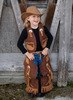 Verkleedkledij - Great Pretenders - cowboyvest en beenbeschermers - per set
