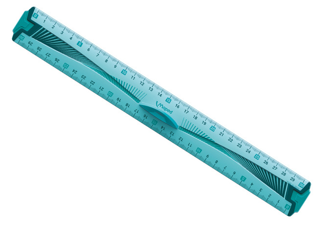 Latten - Meetlat - Maped Flex - 30 Cm - Met Grip - Groen - Per Stuk