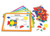Kleur en vorm - Learning Resources Pattern Block Math Activity Set - legblokken activiteitenset - per spel