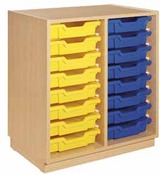 Kast Art, 2-Koloms, Met 16 Glijders