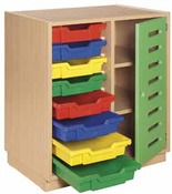 Kast Art, 2-Koloms, Met Scharnierdeur