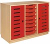 Kast Art, 3-Koloms, Met 2 Scharnierdeuren