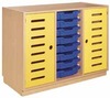 Kast Art, 3-Koloms, Met 2 Scharnierdeuren