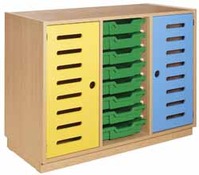Kast Art, 3-Koloms, Met 2 Scharnierdeuren