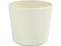 Bloempot - bamboe - 6,5 x 7 cm - set van 12