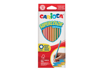 Potloden - kleurpotloden - hexagonaal - cariocal - dun - supercolor - set van 12