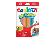 Potloden - kleurpotloden - hexagonaal - Cariocal - dun - supercolor - set van 36