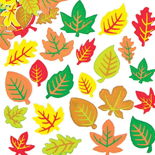 Stickers - Foam - Blaadjes - Set Van 144 Assorti