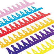 Kronen - verjaardag - gekleurd - set van 12 assorti