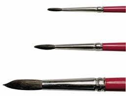 Penselen - Aquarelpenselen - Rond - Nr 6 - Set Van 12