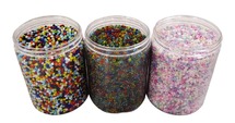 Kralen - rocaille - 2 mm - basiskleuren - pot van 500 g