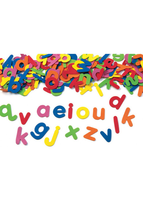 Stickers - Foam - Kleine Letters - 5 Cm - Zelfklevend - Set Van 380 Assorti