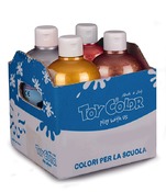 Verf - toy color - metaal - 250 ml - ass/4