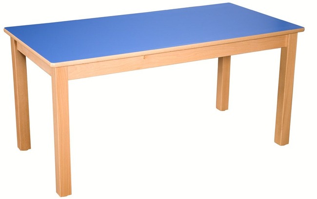 Tafel, Gekleurd Tafelblad, Rechthoekig 120 X 60 Cm