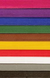 Karton - Golfkarton - 10 Kleuren - 25 X 35 Cm - Set Van 10 Assorti