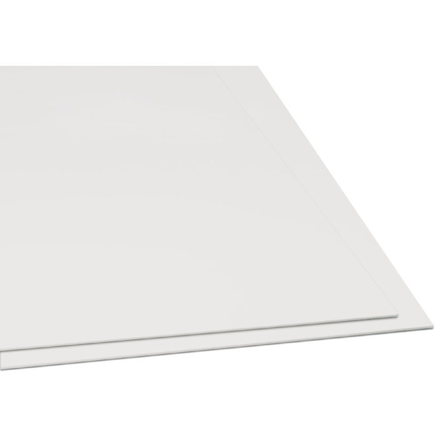 Karton - Bristol - Wit - Glad - 100 X 70 Cm - 480g - Set Van 10