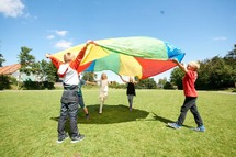 Bewegen - parachute met handvaten - 6 m diameter - per stuk