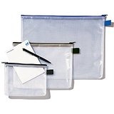 Zip Pochette Geel - Transparant - 24 X 16 Cm (A5) - Set Van 10